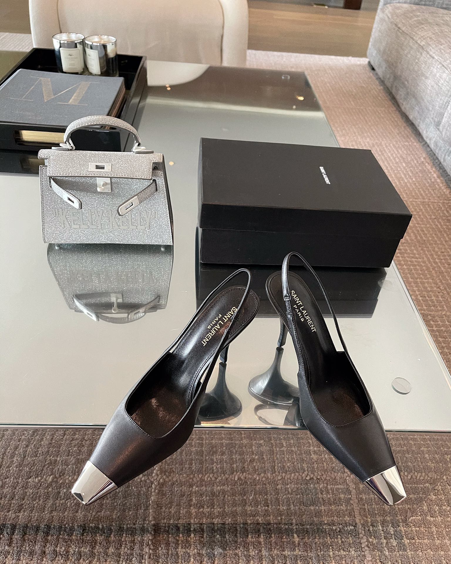 𝙎𝙖𝙞𝙣𝙩 𝙇𝙖𝙪𝙧𝙚𝙣𝙩 | 𝟐𝟎𝟐𝟏/𝐒𝐒 𝐧𝐞𝐰 YSL｜Saint Laurent 𝟐𝟎𝟐𝟏 best-selling model of the year blade black iron toe high heels