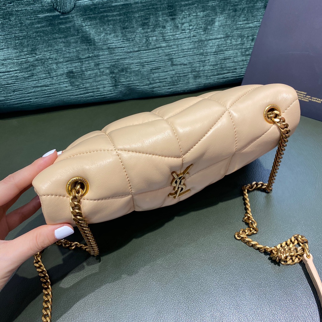 SAINT LAURENT #𝙇𝙤𝙪𝙇𝙤𝙪 𝙥𝙪𝙛𝙛𝙚𝙧LOULOU PUFFER Mini Quilted Lambskin Bag #620333Original Leather