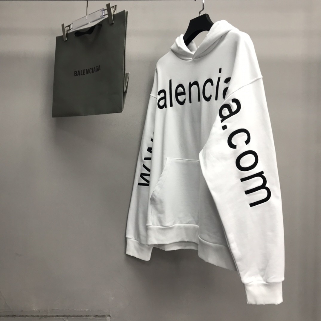 Balenciaga lettered hooded sweatshirt