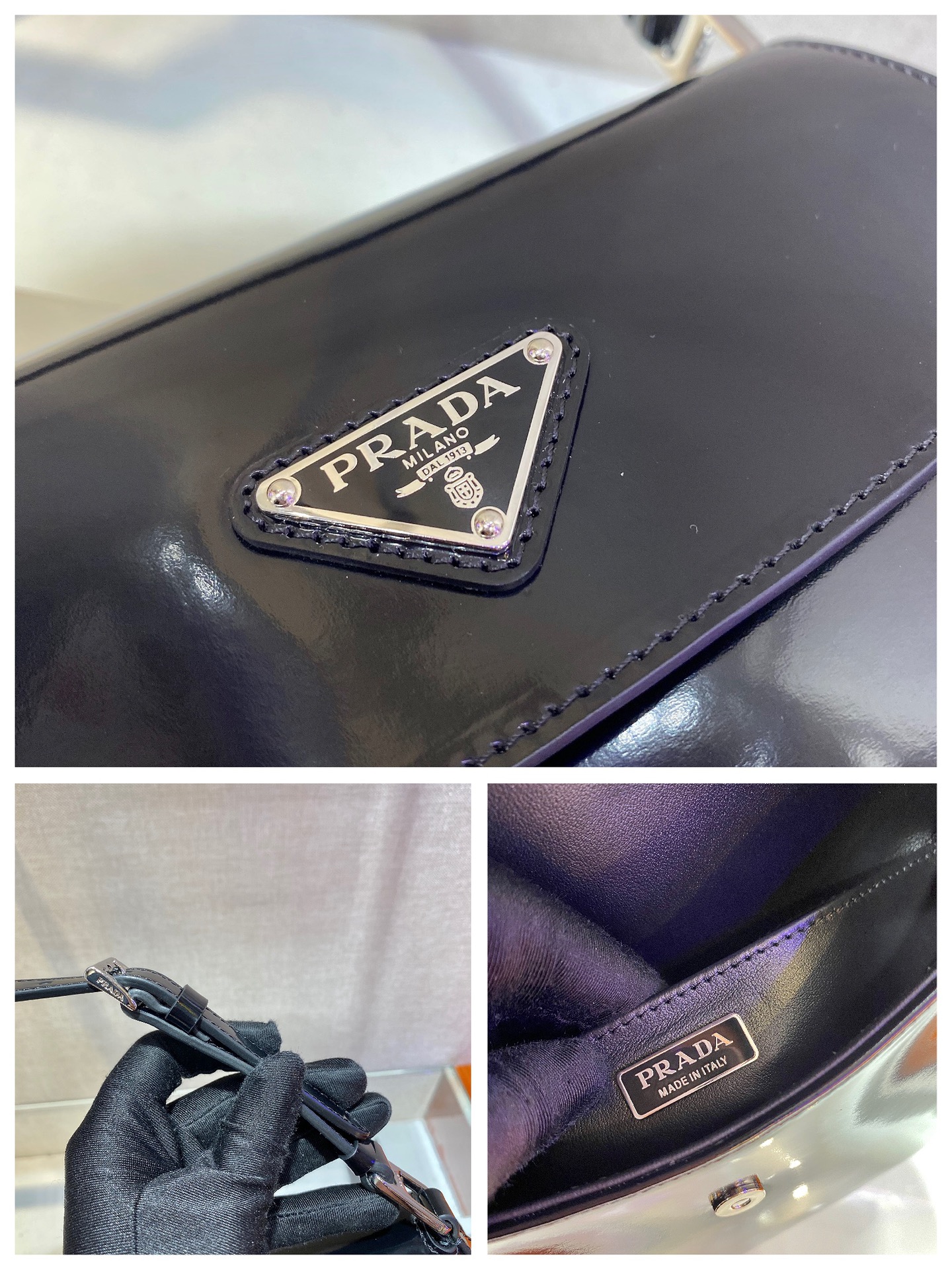 𝐏𝐑𝐀𝐃𝐀  Large Double Shoulder Strap Underarm Bag