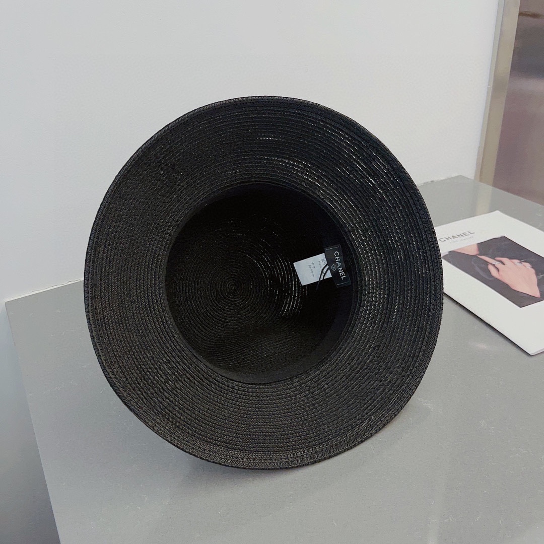 chanel straw hat, sun hat, sun visor beach hat