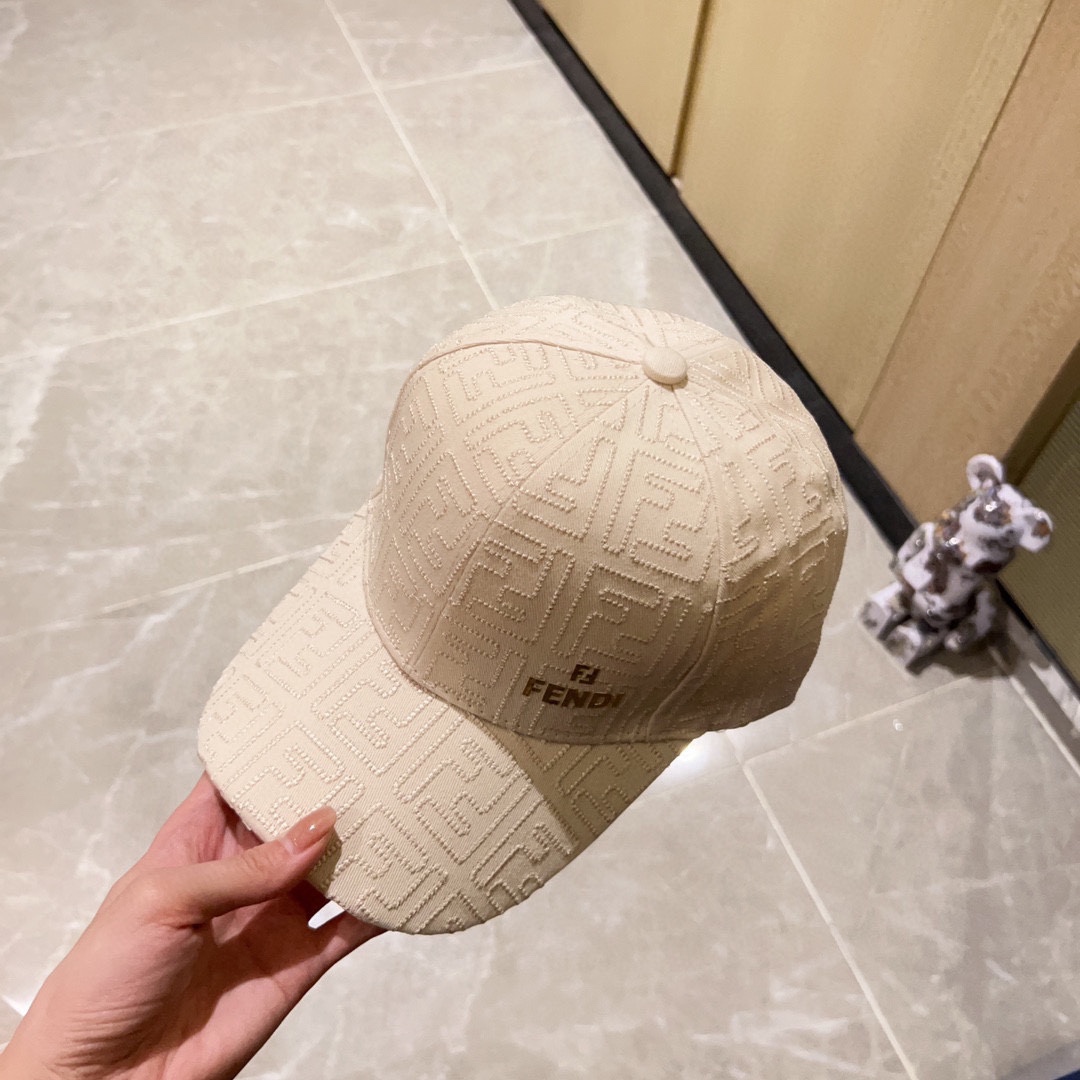 [Fendi] 2023 New Embroidered Simple Baseball Cap