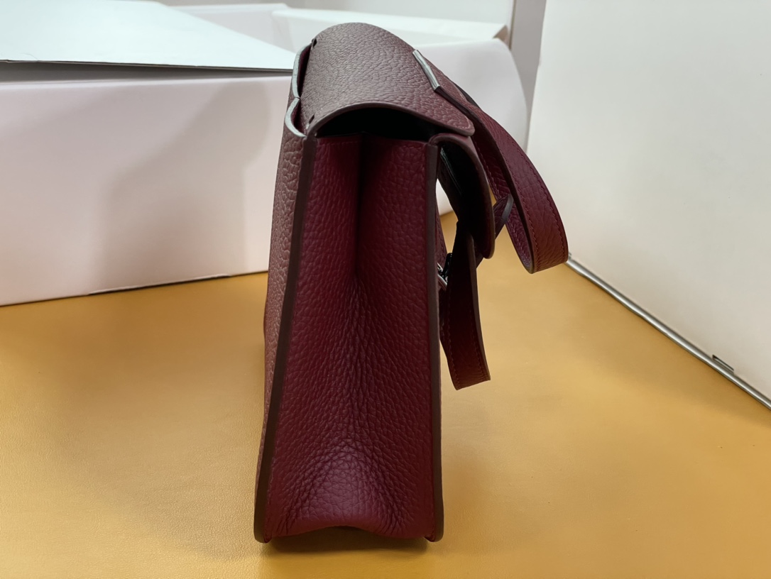 halzan 25 bordeaux burgundy TC leather