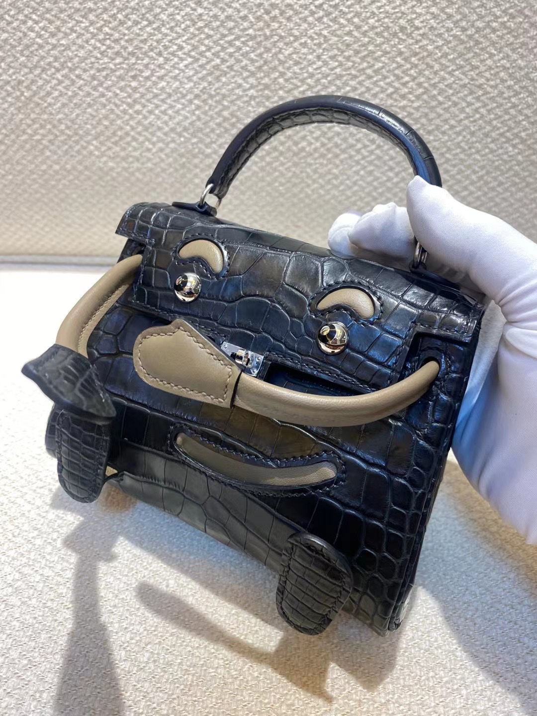 kelly doll  American crocodile top craftsmanship wax thread hand sewing