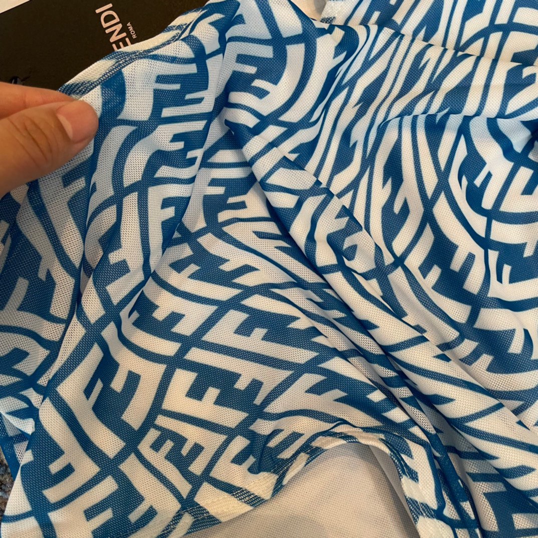 Fendi long-sleeved one-piece sun protection swimming costume