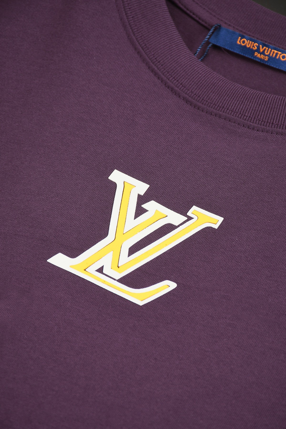 Louis Vuitton T-shirt with yellow and white logo