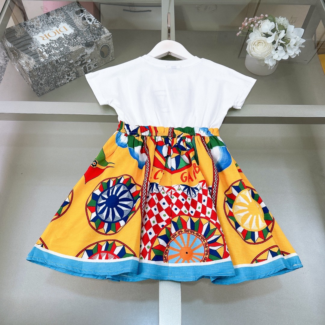 D&G spring and summer girls skirt suit