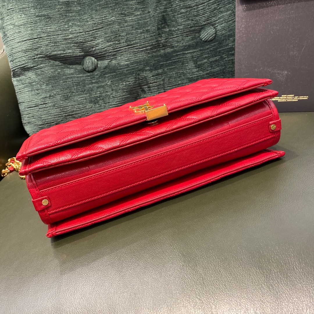 SAINT LAURENT 𝘽𝙀𝘾𝙆𝙔 𝟮𝟳𝙘𝙢 #579607 original leather.JD