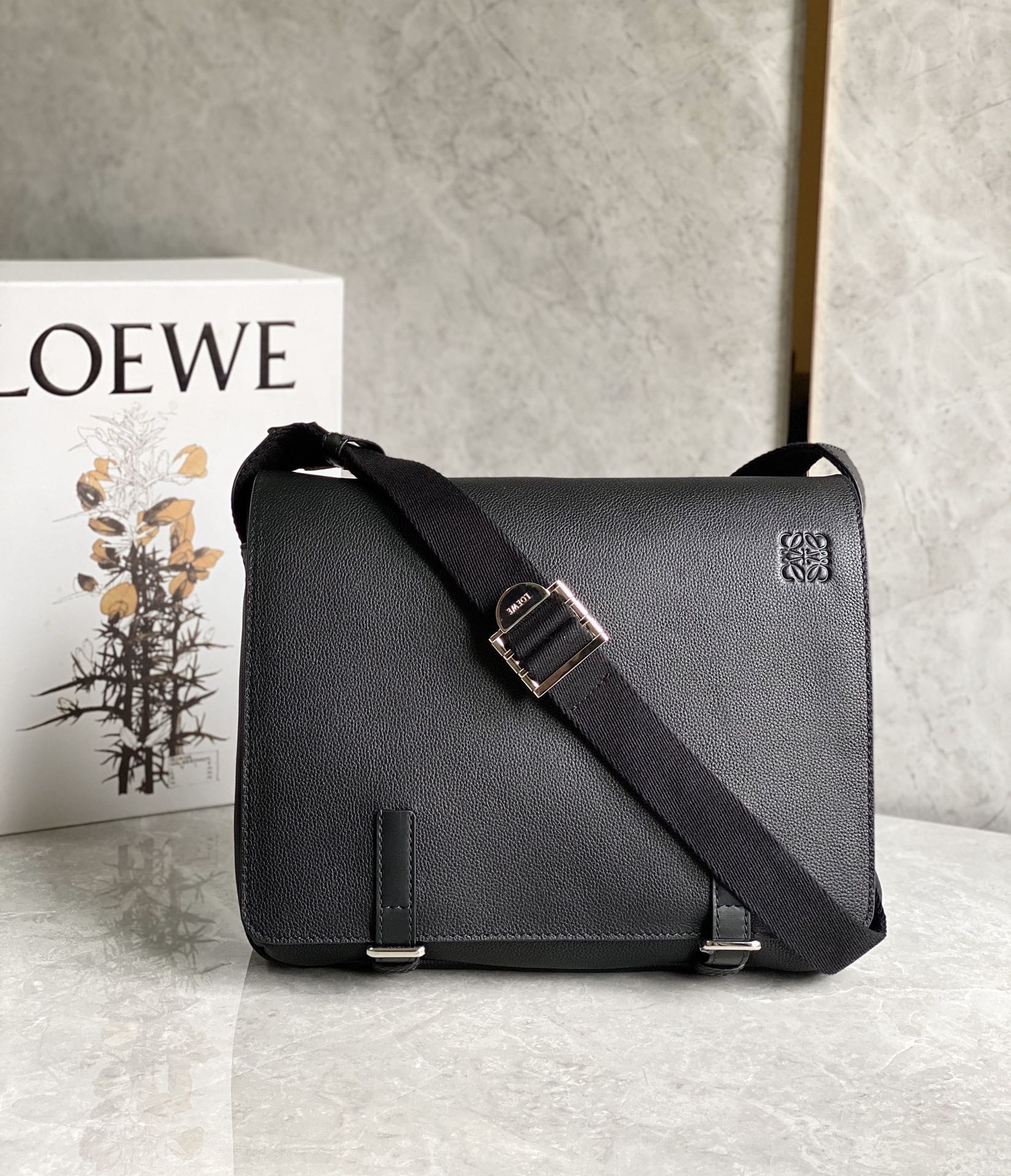LOEWE latest military messenger bag