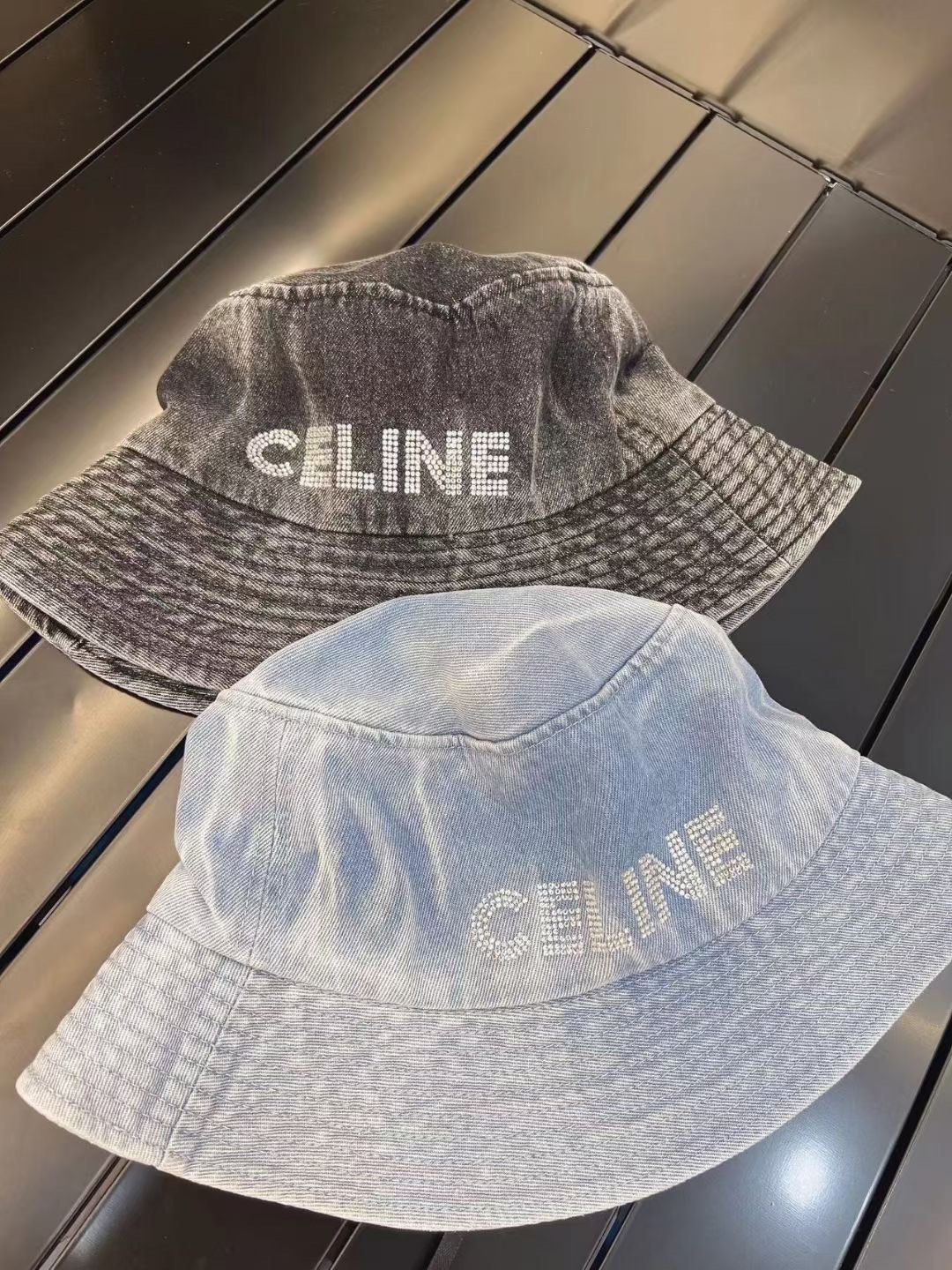 CELINE New New Washed Denim Fisherman