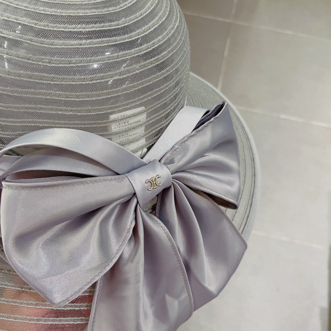 Celine organza new visor hat