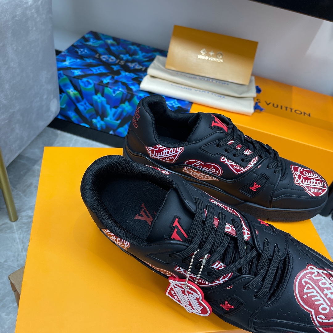 Louis Vuitton couple models DIY buckle sneakers sneakers