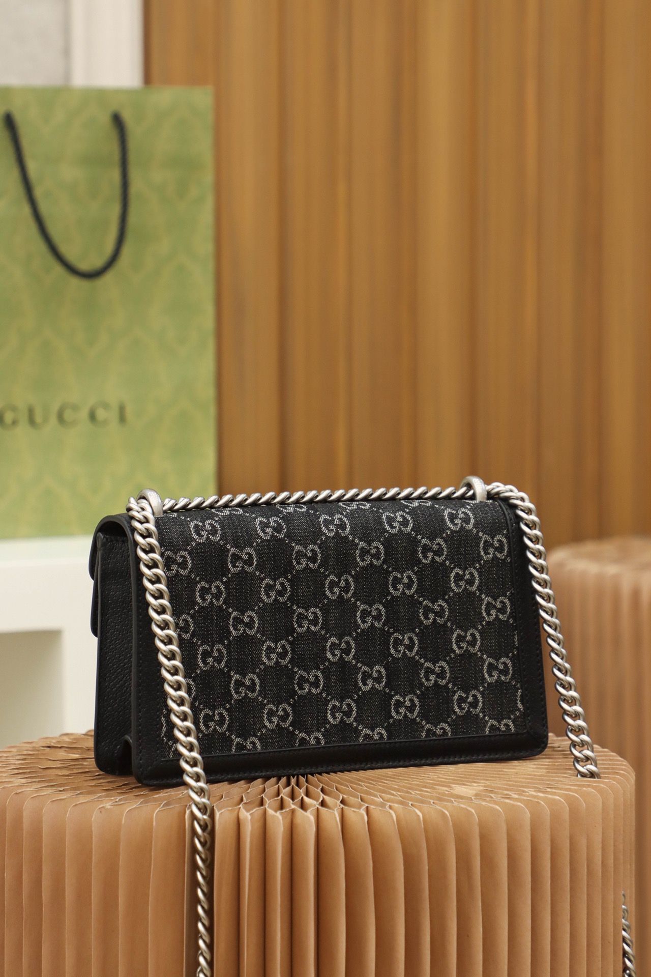 GUCCI 𝐃𝐢𝐨𝐧𝐲𝐬𝐮𝐬 𝐃𝐞𝐧𝐢𝐦 𝟐𝟓【All Copper Hardware 499623】