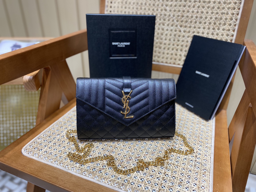 SAINT LAURENT 𝙈𝙊𝙉𝙊𝙂𝙍𝘼𝙈 𝙈𝙄𝙓 𝙈𝘼𝙏𝙀𝙇𝘼𝙎𝙎É #620280 original leather
