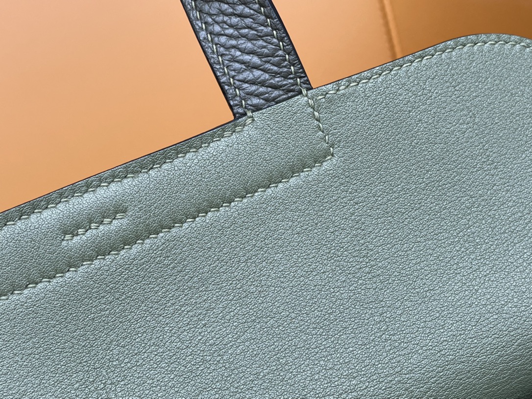 Halzan31 silver buckle jungle green TC leather