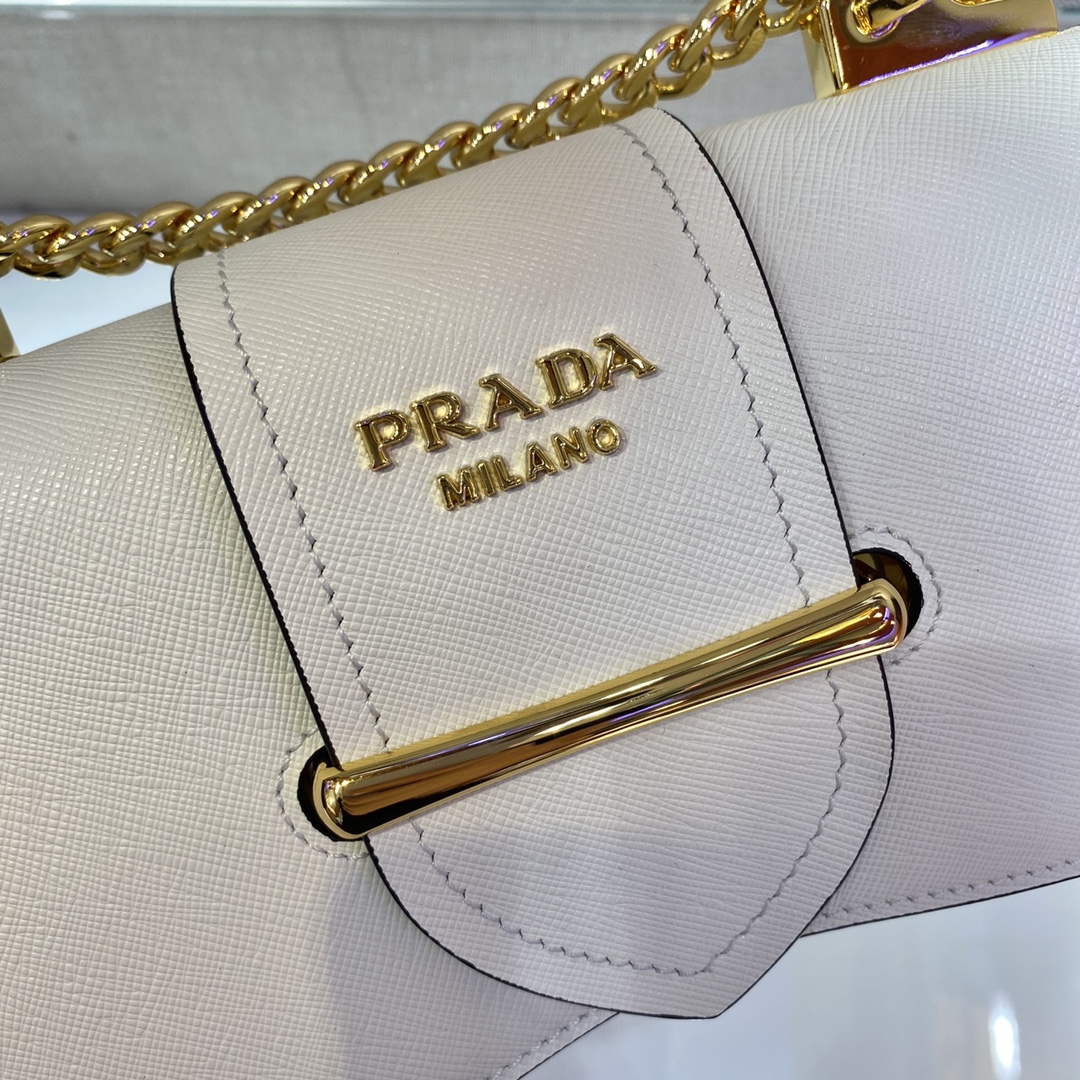 𝐏𝐑𝐀𝐃𝐀 Sidonie Saffiano leather handbag