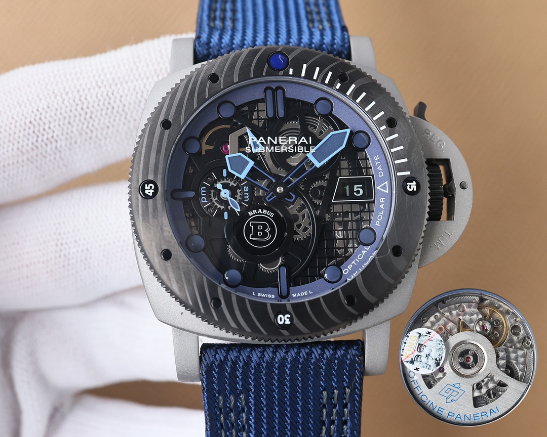 Panerai - 47mm Submersible Series Explosive Skeleton Watch