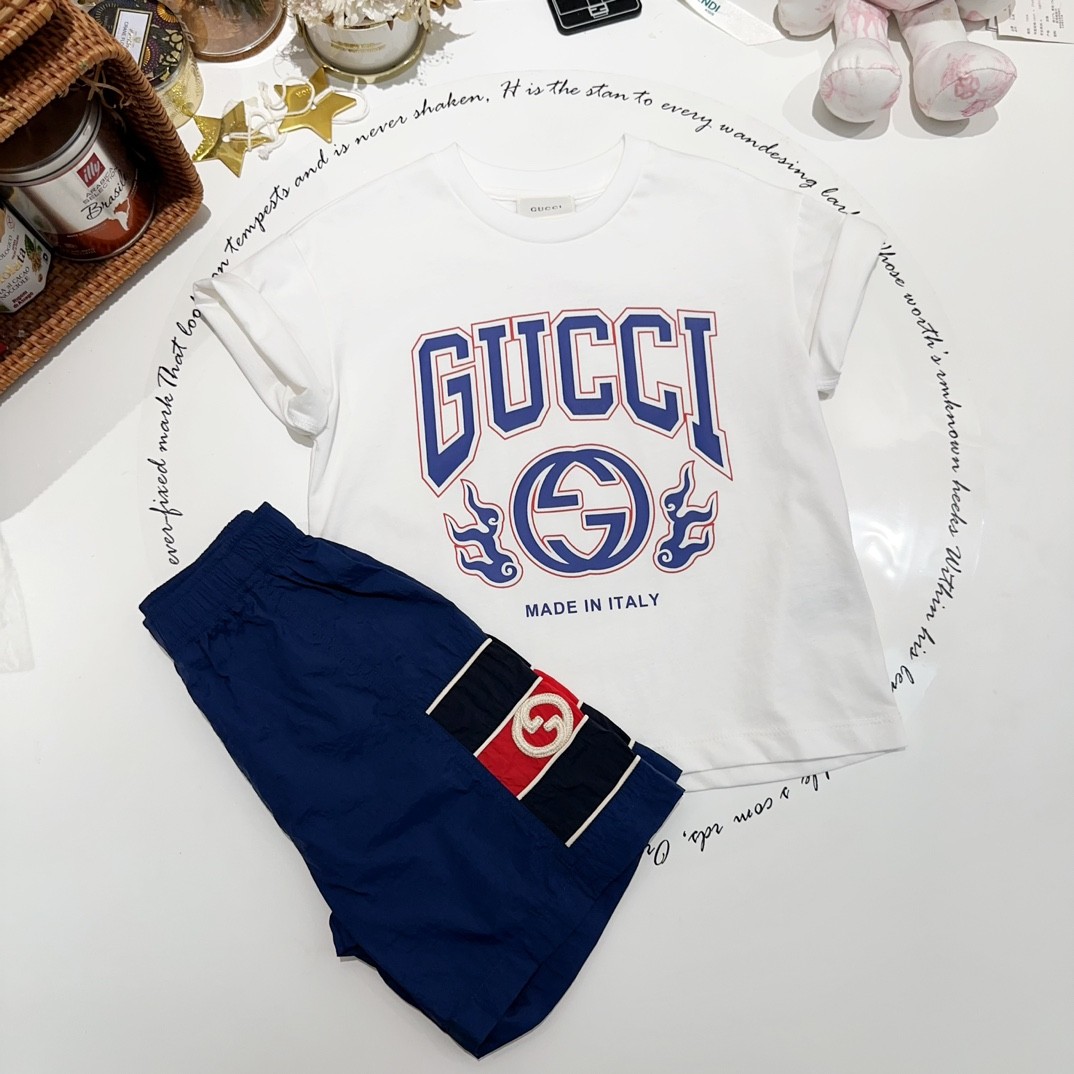 Gucci 2024/new three-piece children's suit
