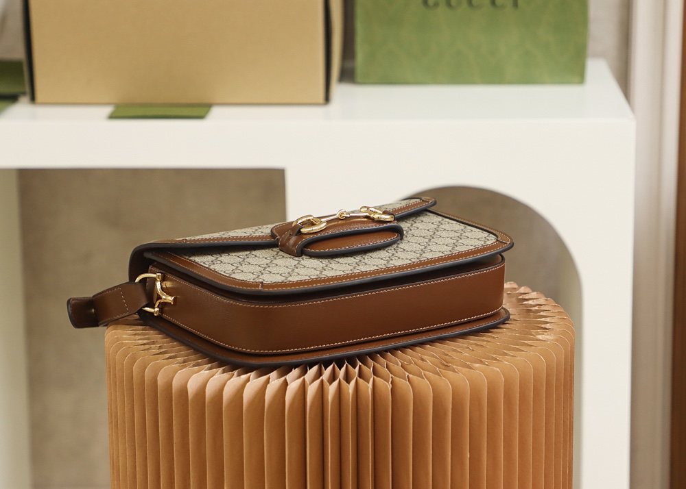 GUCCI ace product 𝐇𝐨𝐫𝐬𝐞𝐛𝐢𝐭 𝟭𝟵𝟱𝟱 saddle bag #602204