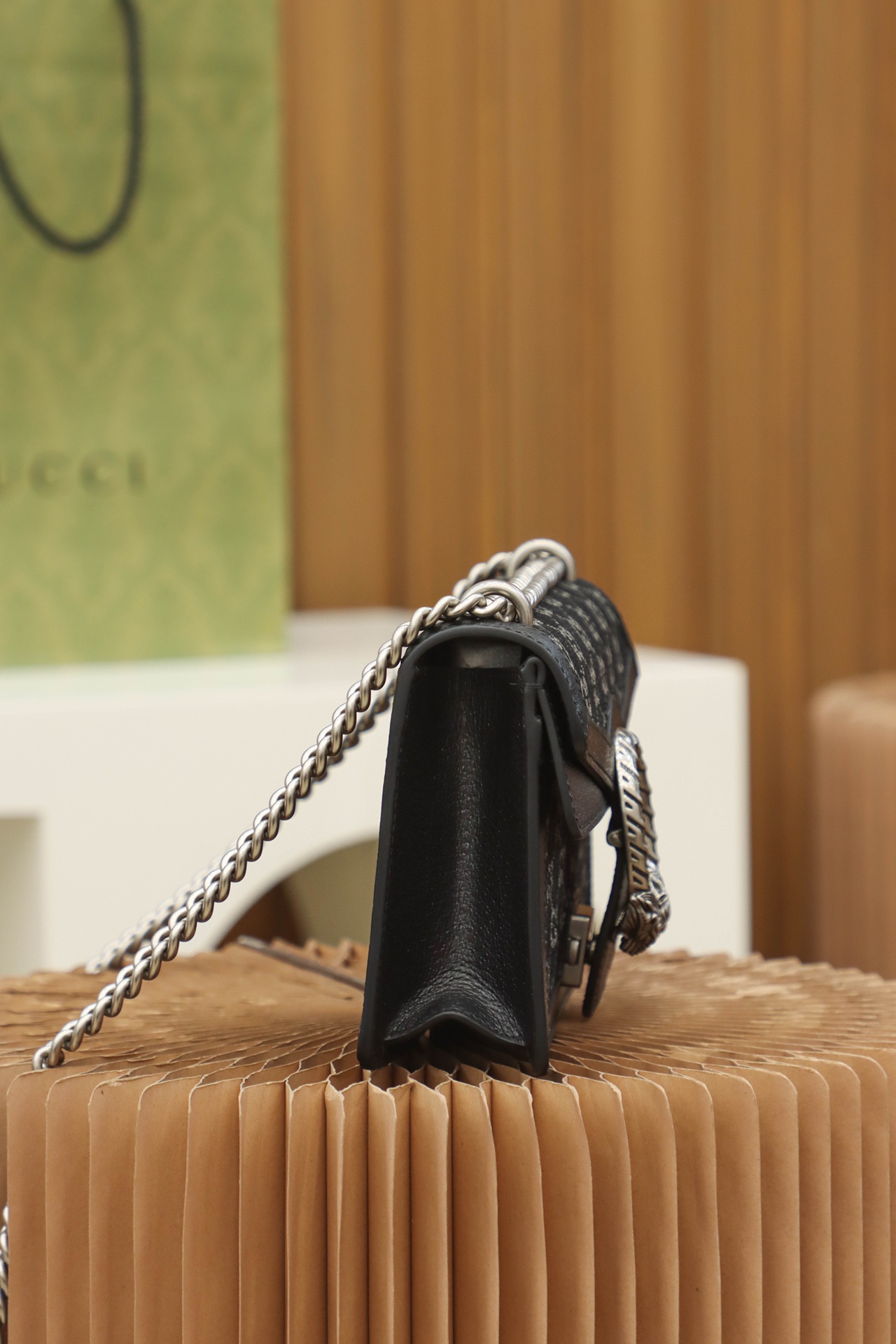 GUCCI 𝐃𝐢𝐨𝐧𝐲𝐬𝐮𝐬 𝐃𝐞𝐧𝐢𝐦 𝟐𝟓【All Copper Hardware 499623】