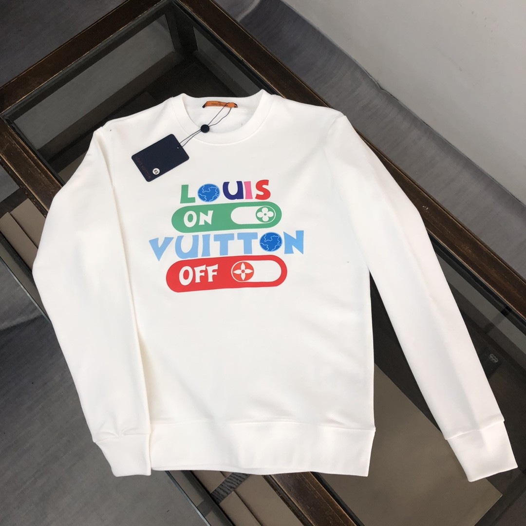 Louis Vuitton 2023 new autumn and winter couples style round neck sweatshirt