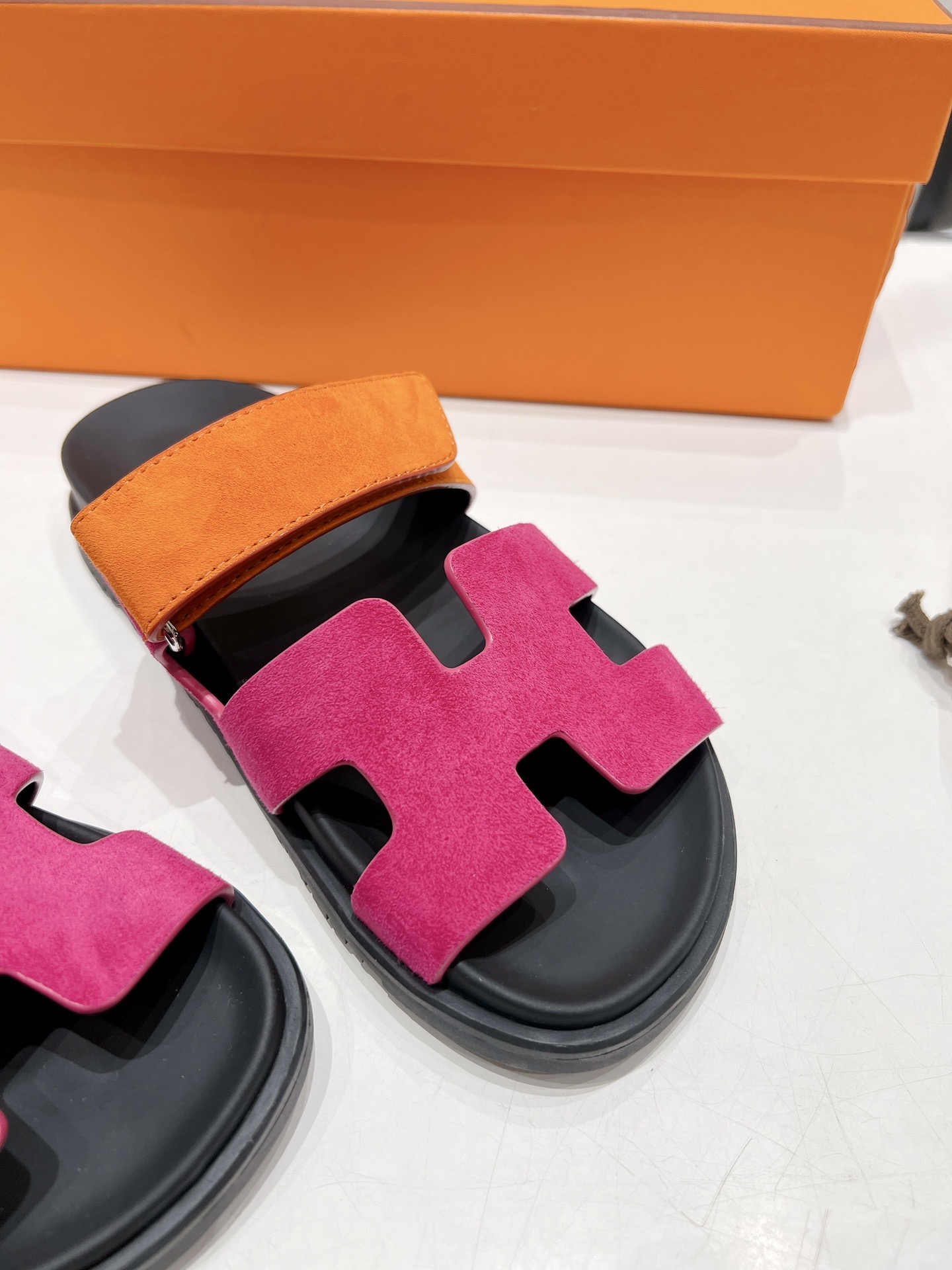 Hermes spring and summer sandals series couple models classic models