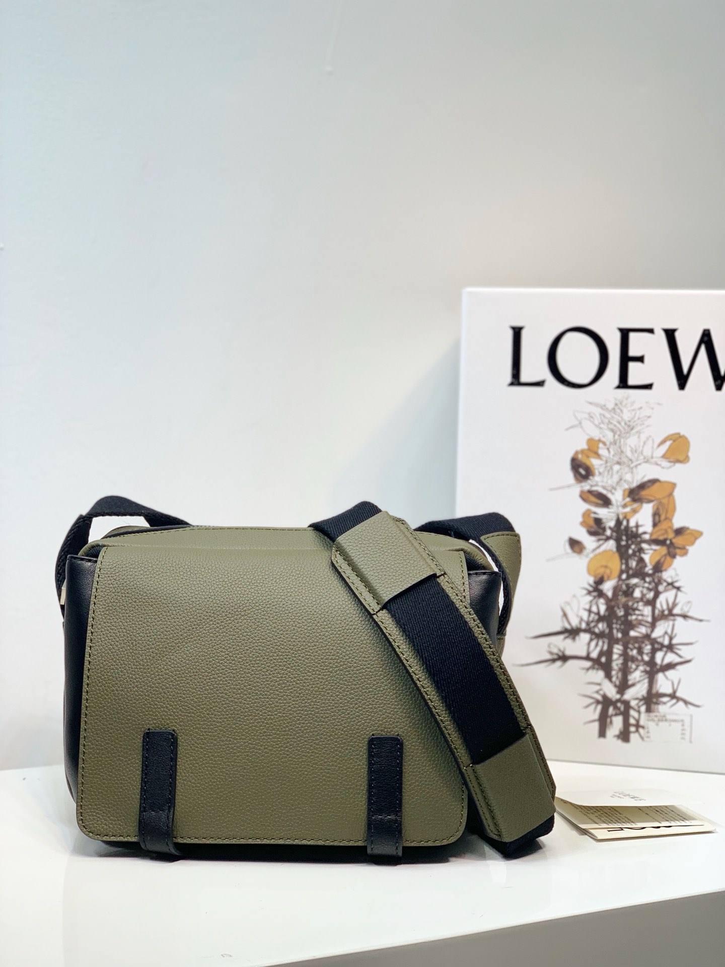 LOEWE latest military messenger bag