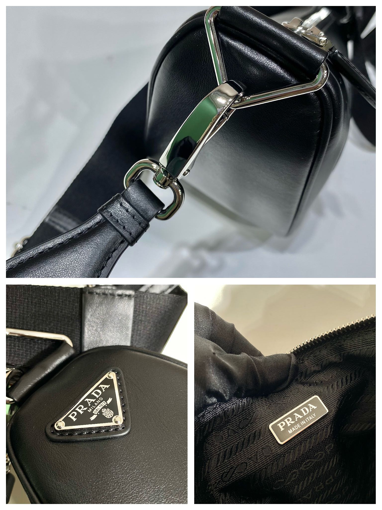 𝐏𝐑𝐀𝐃𝐀 Triangle Crossbody Bag 1BH190