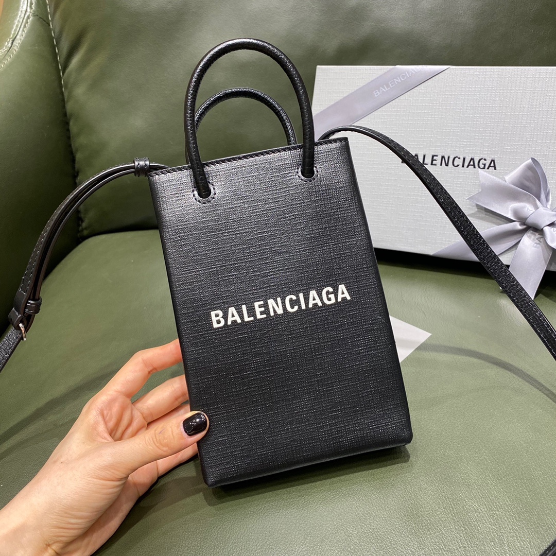 BALENCIAGA 𝗦𝗵𝗼𝗽𝗽𝗶𝗻𝗴 𝗯 𝗮𝗴 Cowhide shopping paper bag