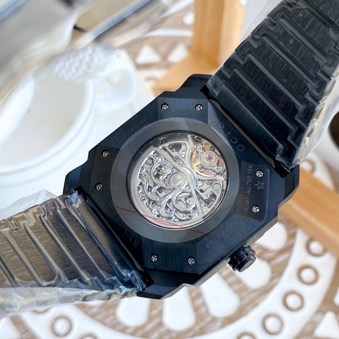 Bulgari OCTO series automatic flywheel engraved mechanical movement