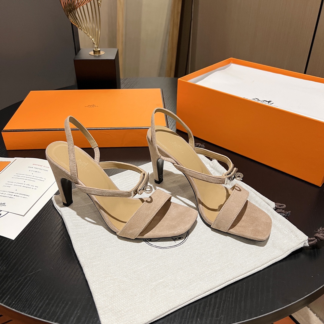 Hermes classic H high-heeled sandals series