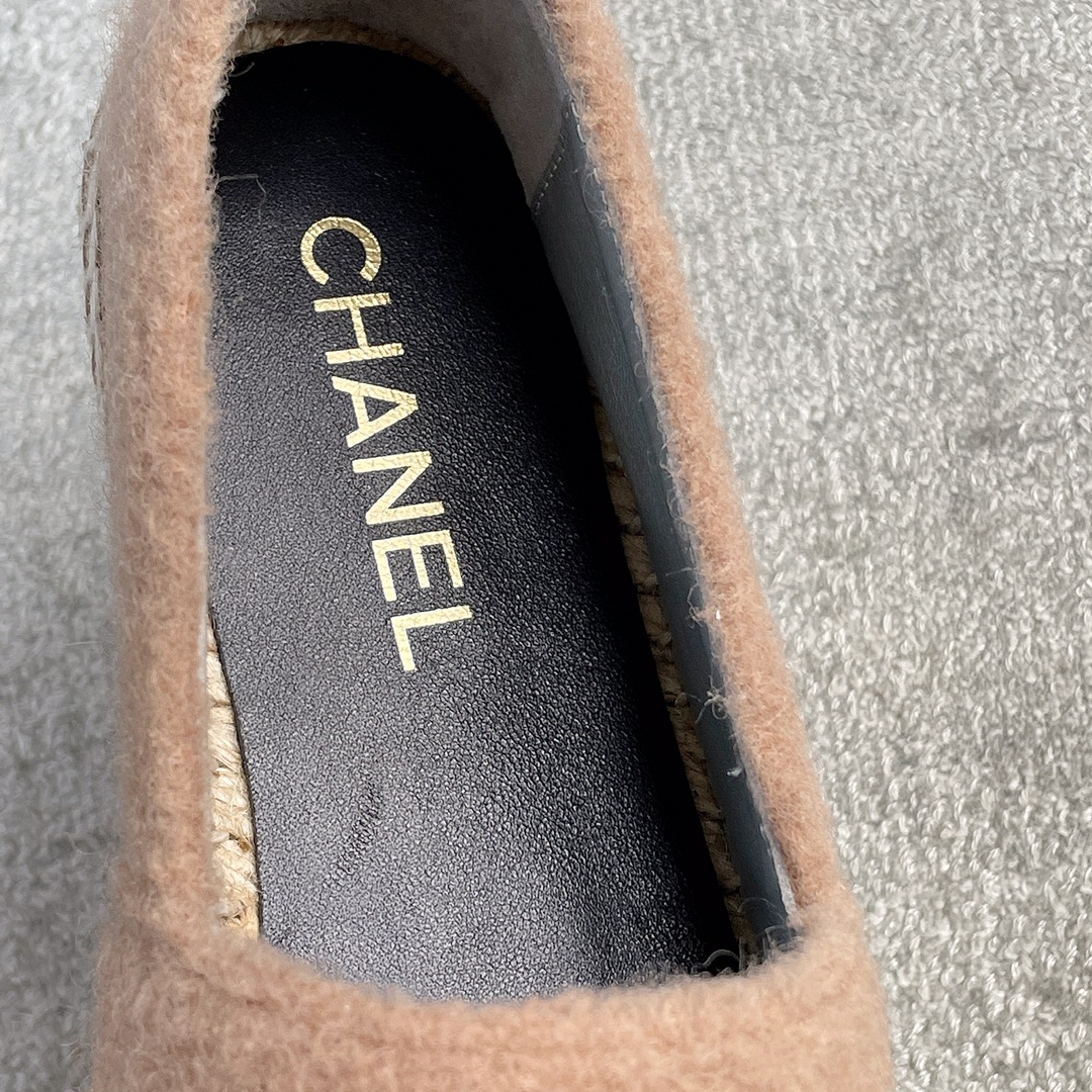 CHANEL fisherman shoes custom mixed sheepskin imported leather embryo leather upper soft inner cushion sheepskin