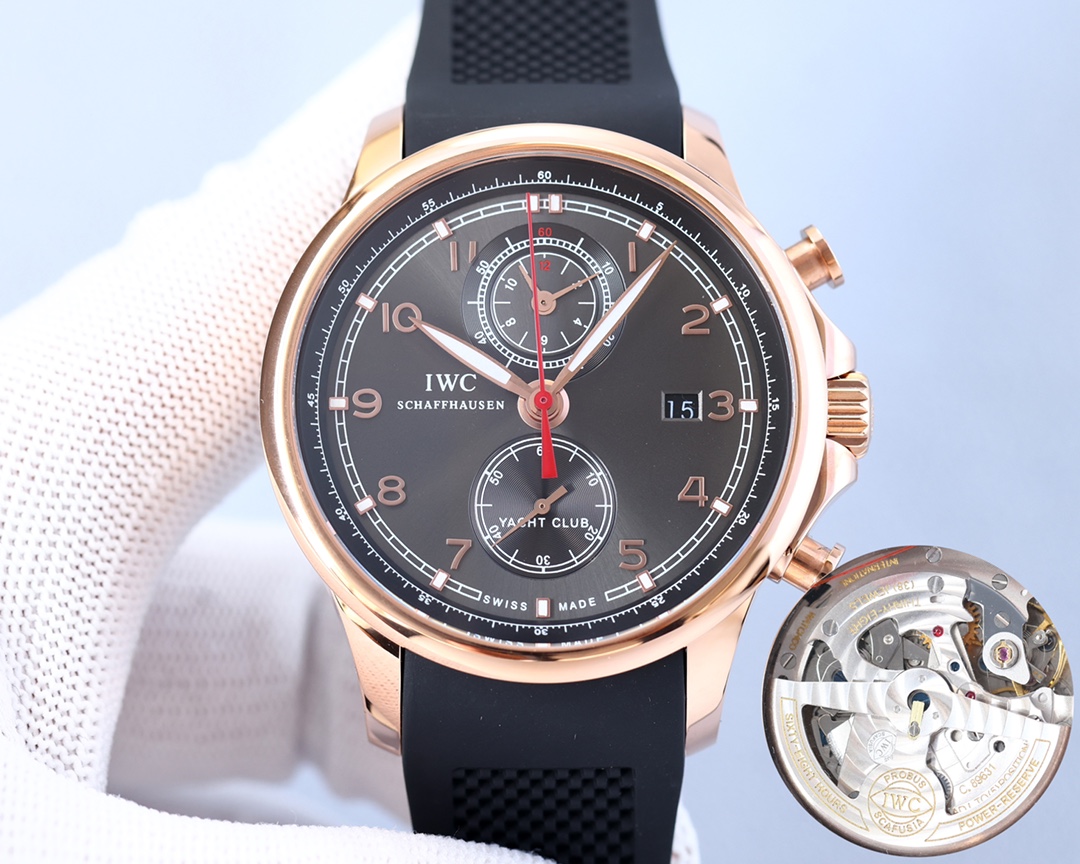 IWC- Portuguese IW390704 with Cal. 89361 chronograph movement Superluminova