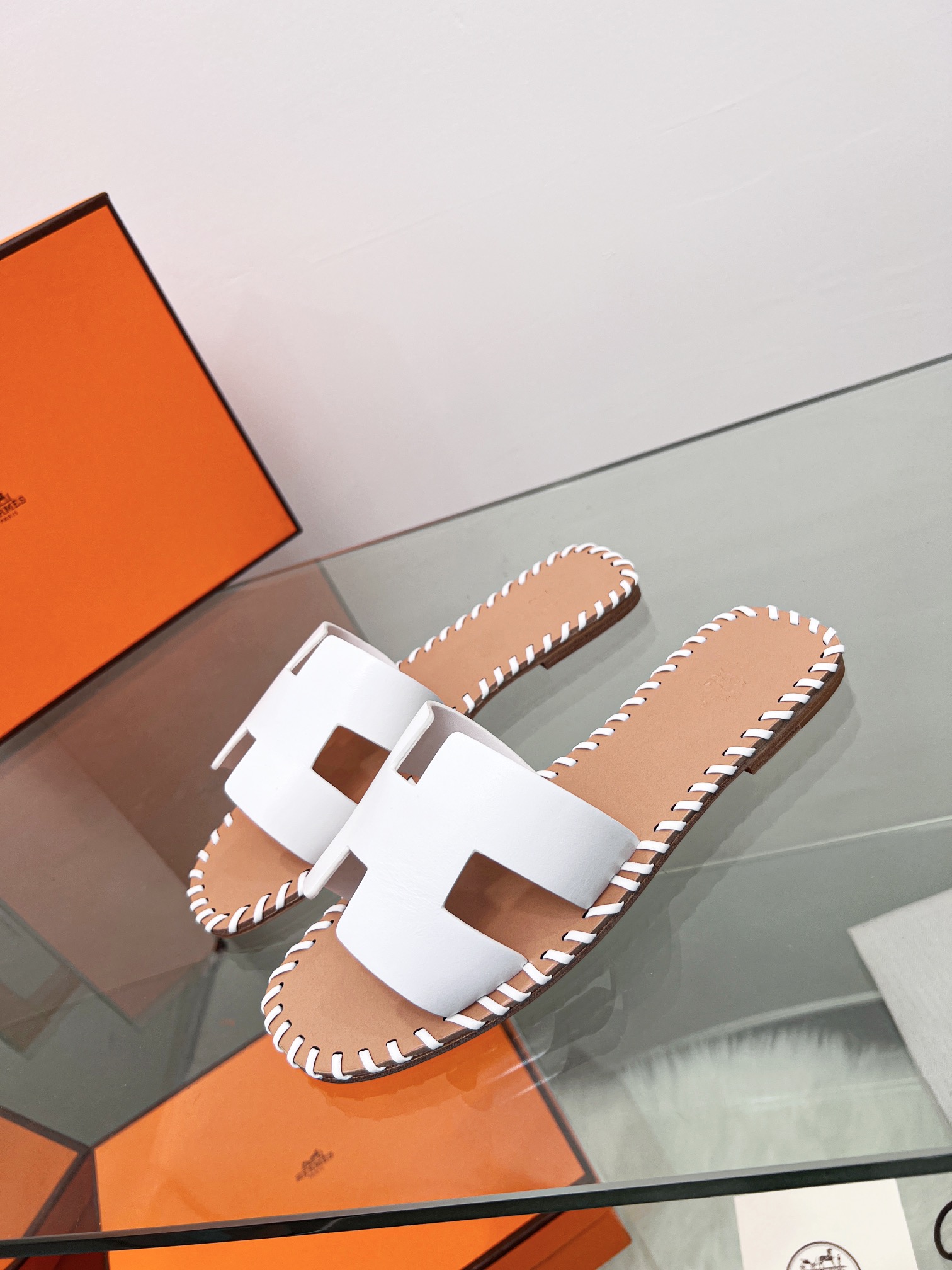 Hermes early spring new slippers