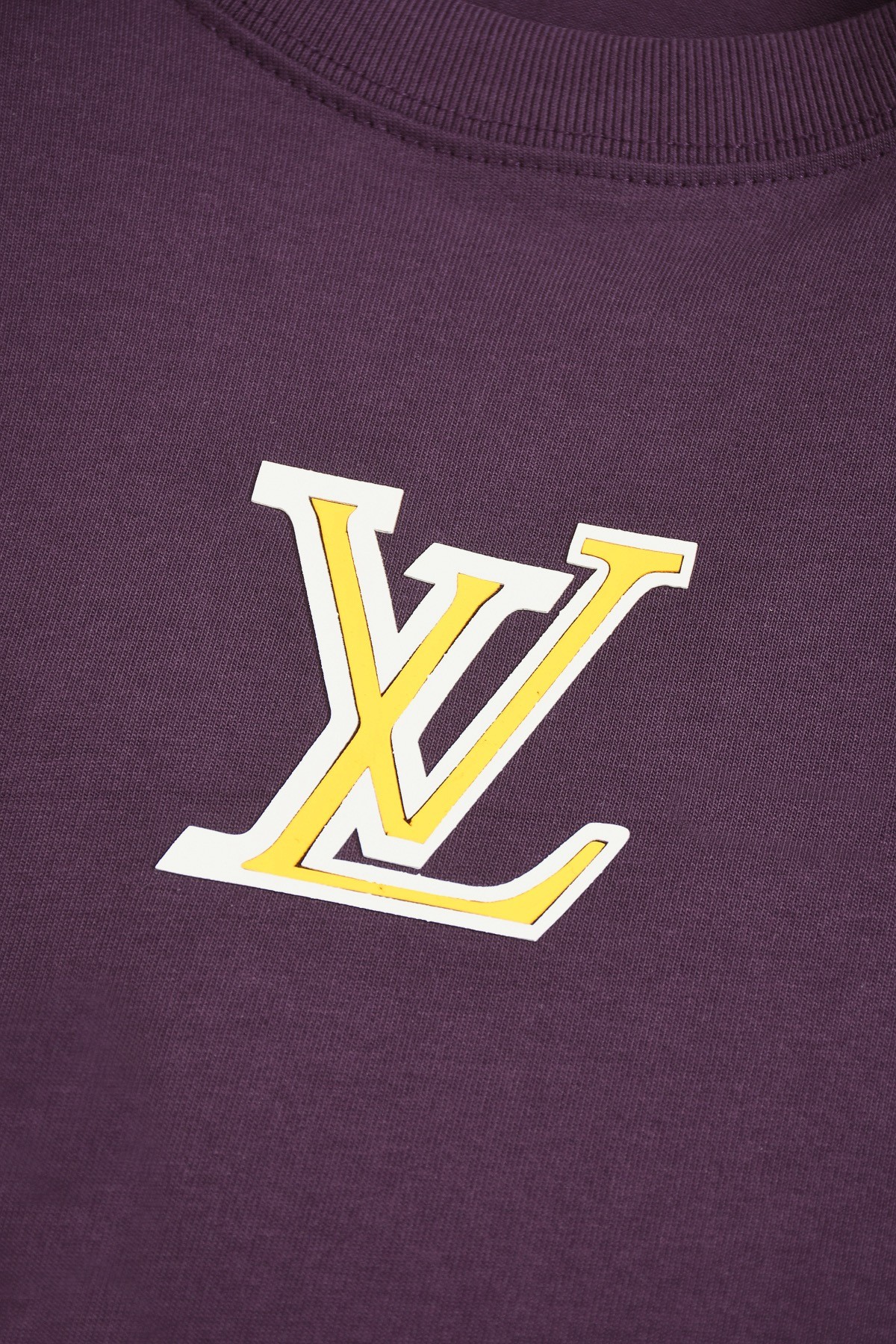 Louis Vuitton T-shirt with yellow and white logo