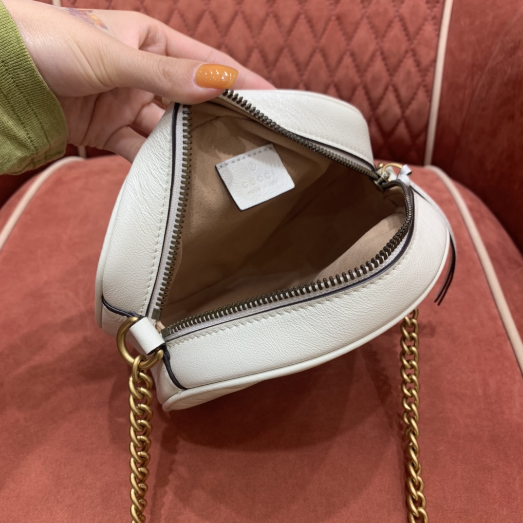 GUCCI marmont round cake full skin black #550154