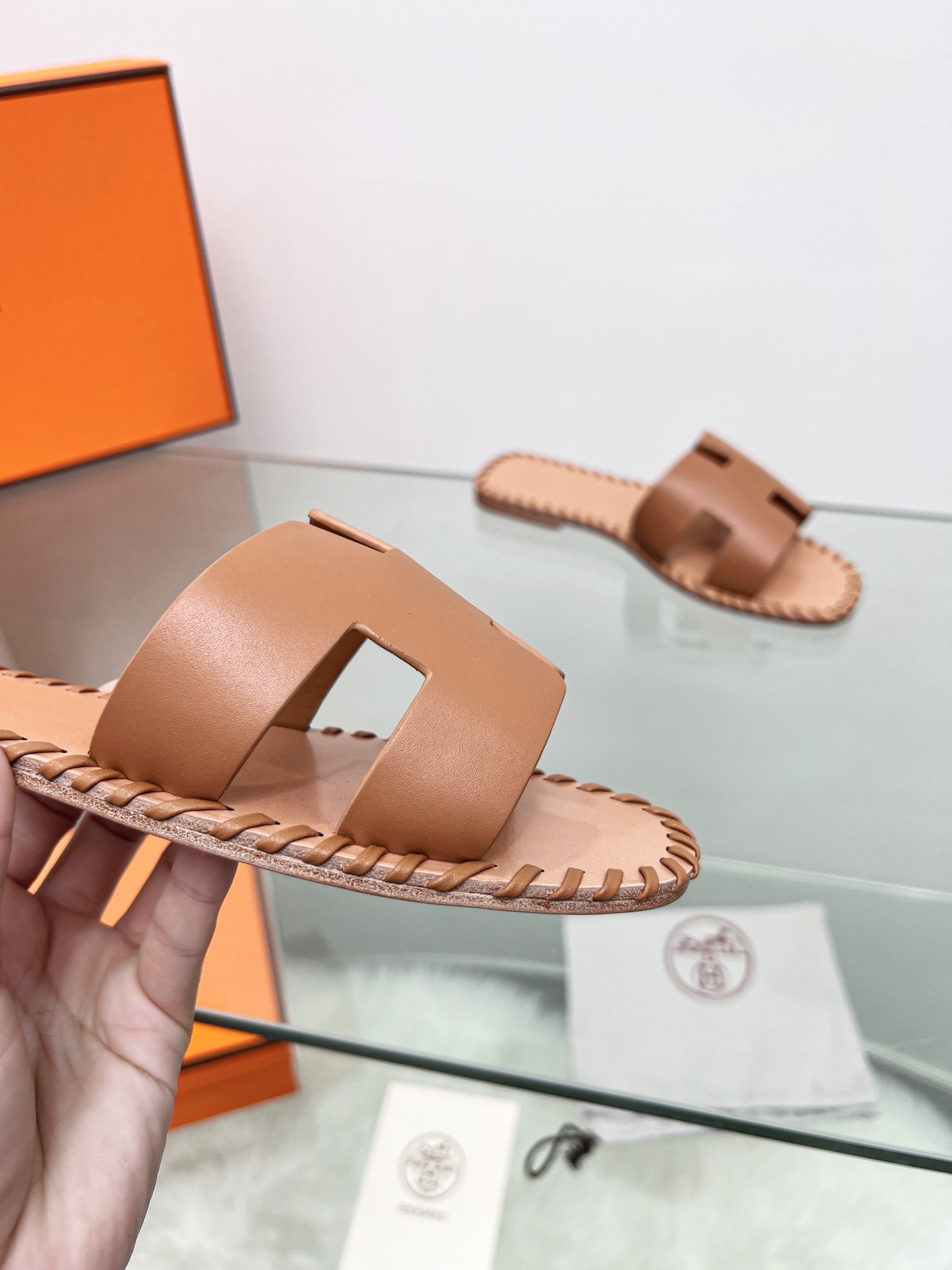 Hermes early spring new slippers