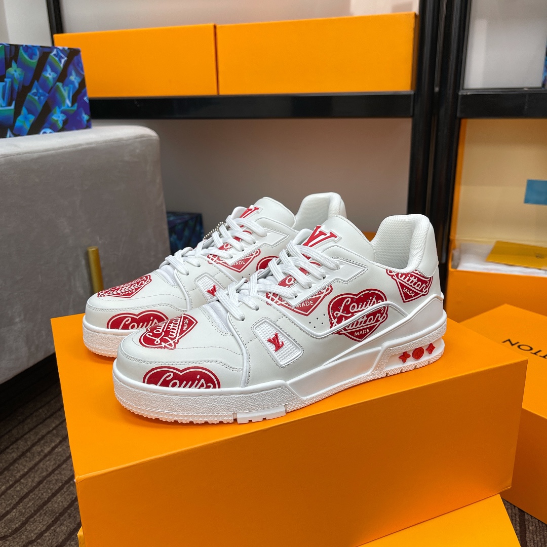 Louis Vuitton couple models DIY buckle sneakers sneakers