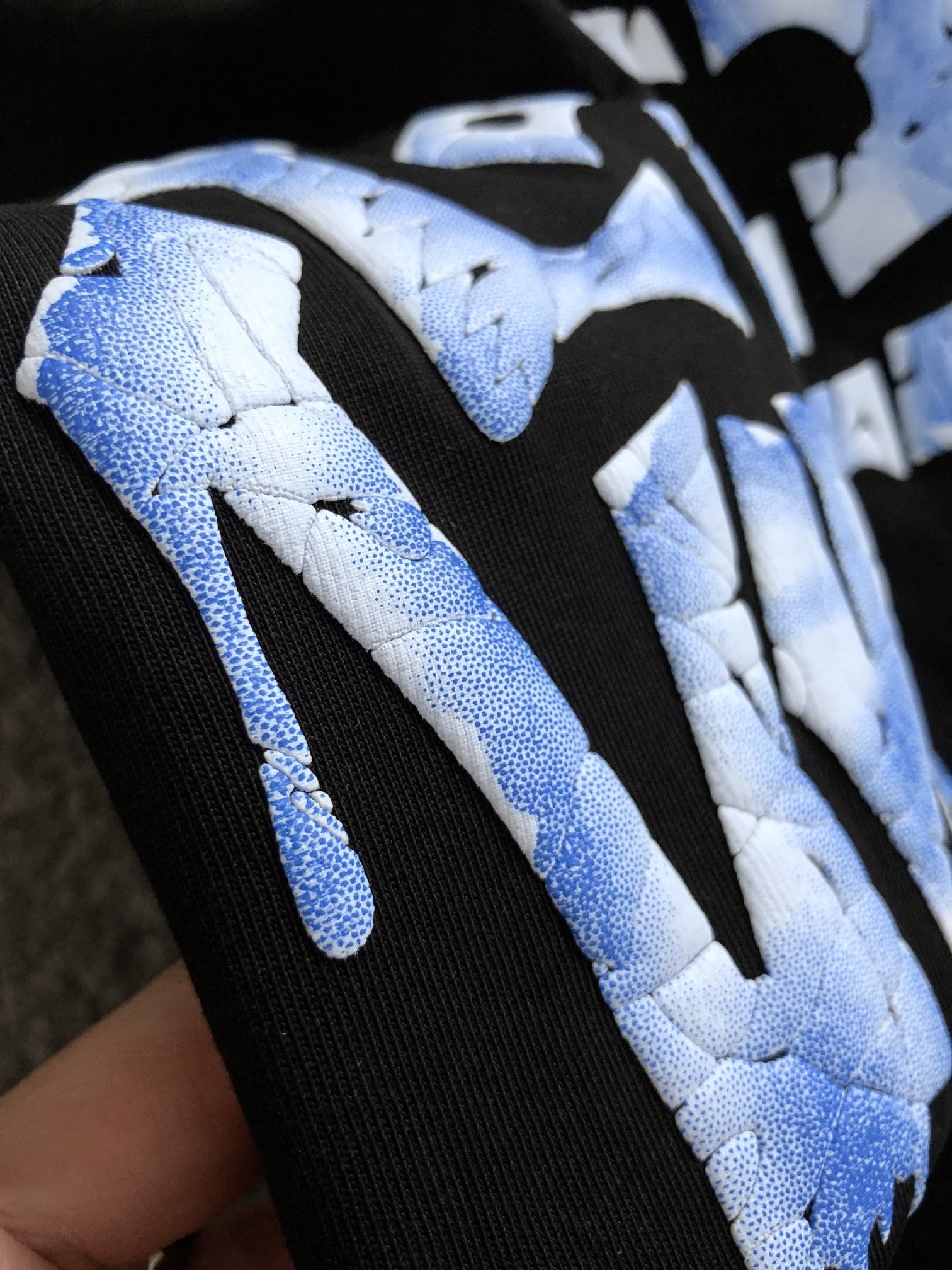 Louis Vuitton Three-dimensional foam letter doodle round-neck t-shirt