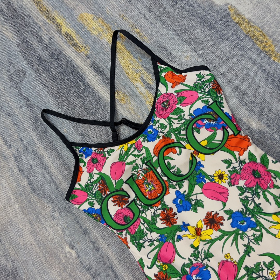 Gucci's new floral one-piece swimsuit