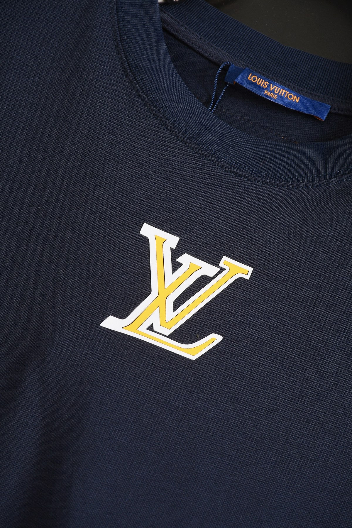 Louis Vuitton T-shirt with yellow and white logo