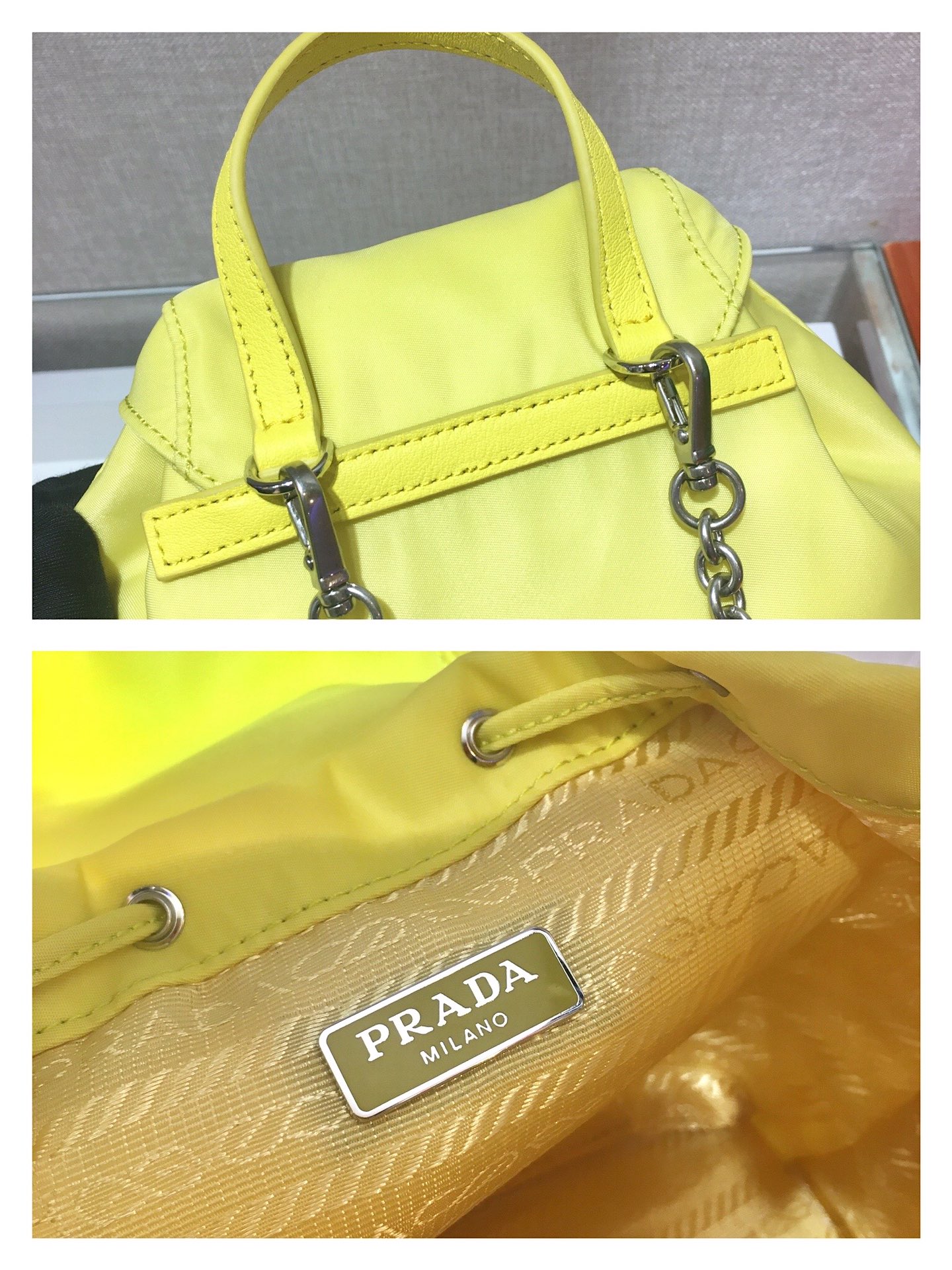 𝐏𝐑𝐀𝐃𝐀 Mini crossbody small backpack