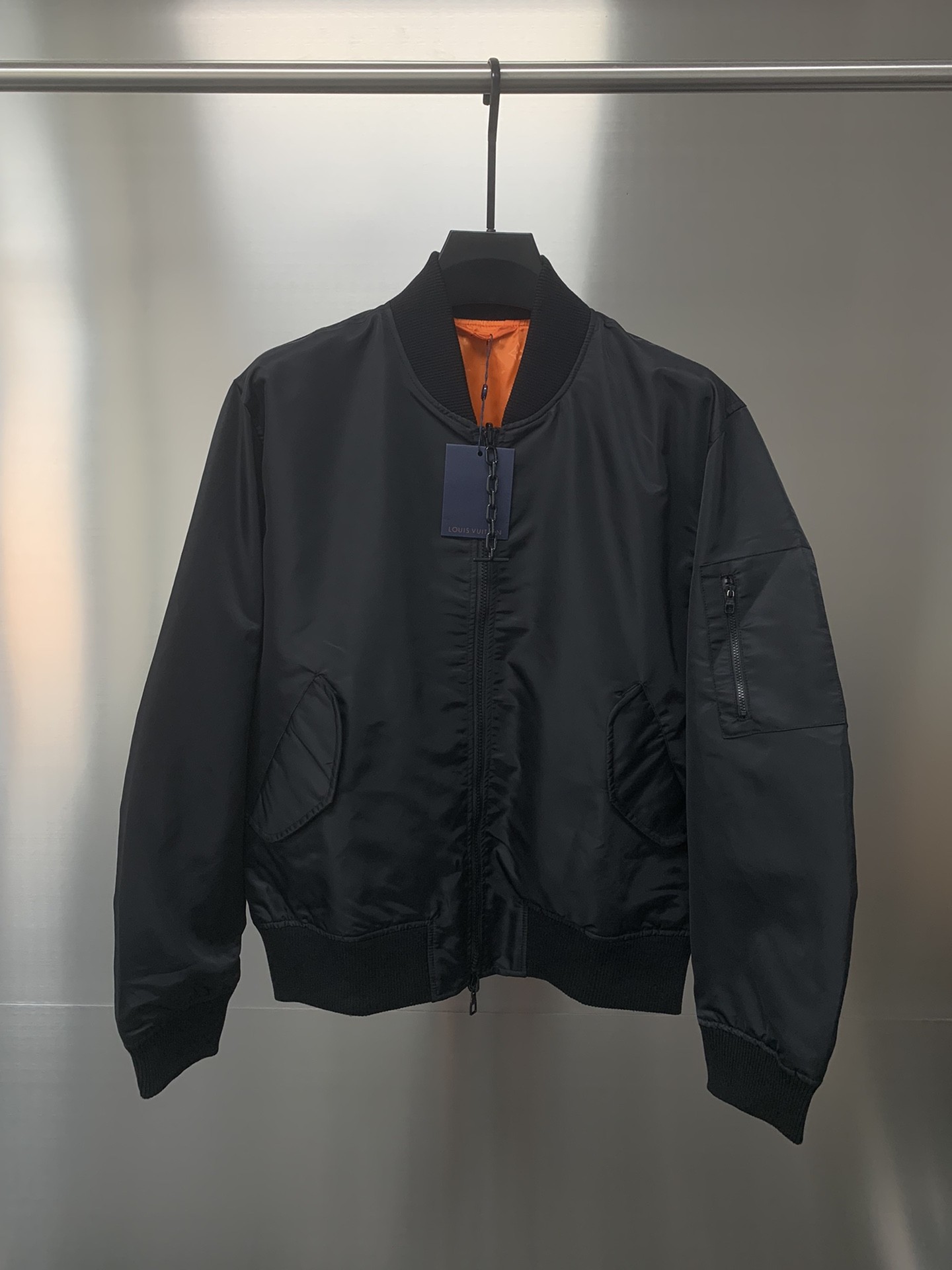 Louis Vuitton graffiti jacquard knit zipped jacket