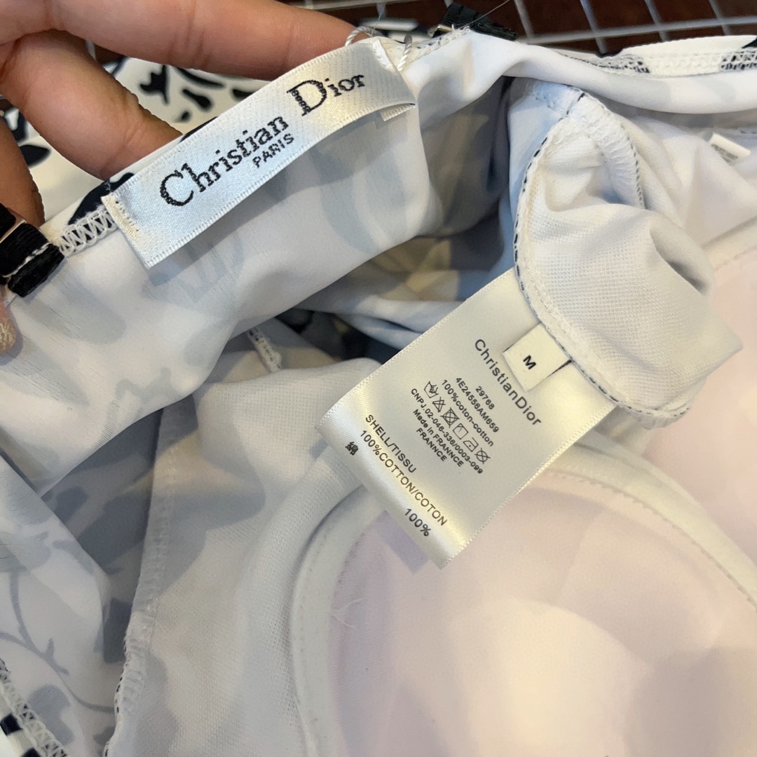 Dior New steel ring one piece swimming costume