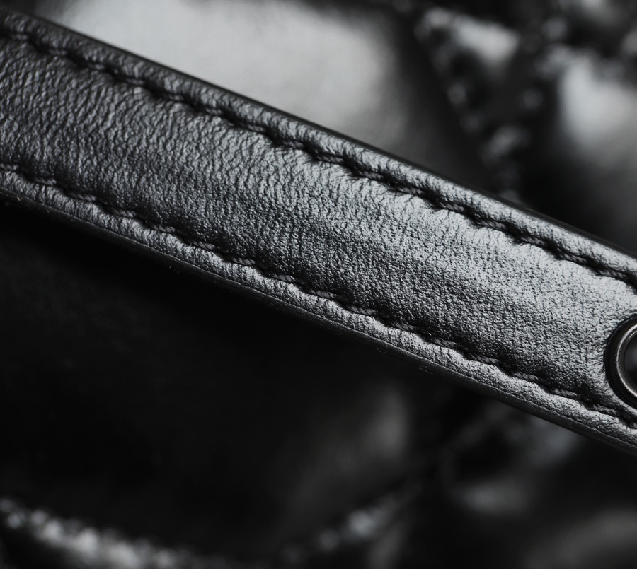 ▪️ DIOR CARO Black Gunmetal Buckle DR-061