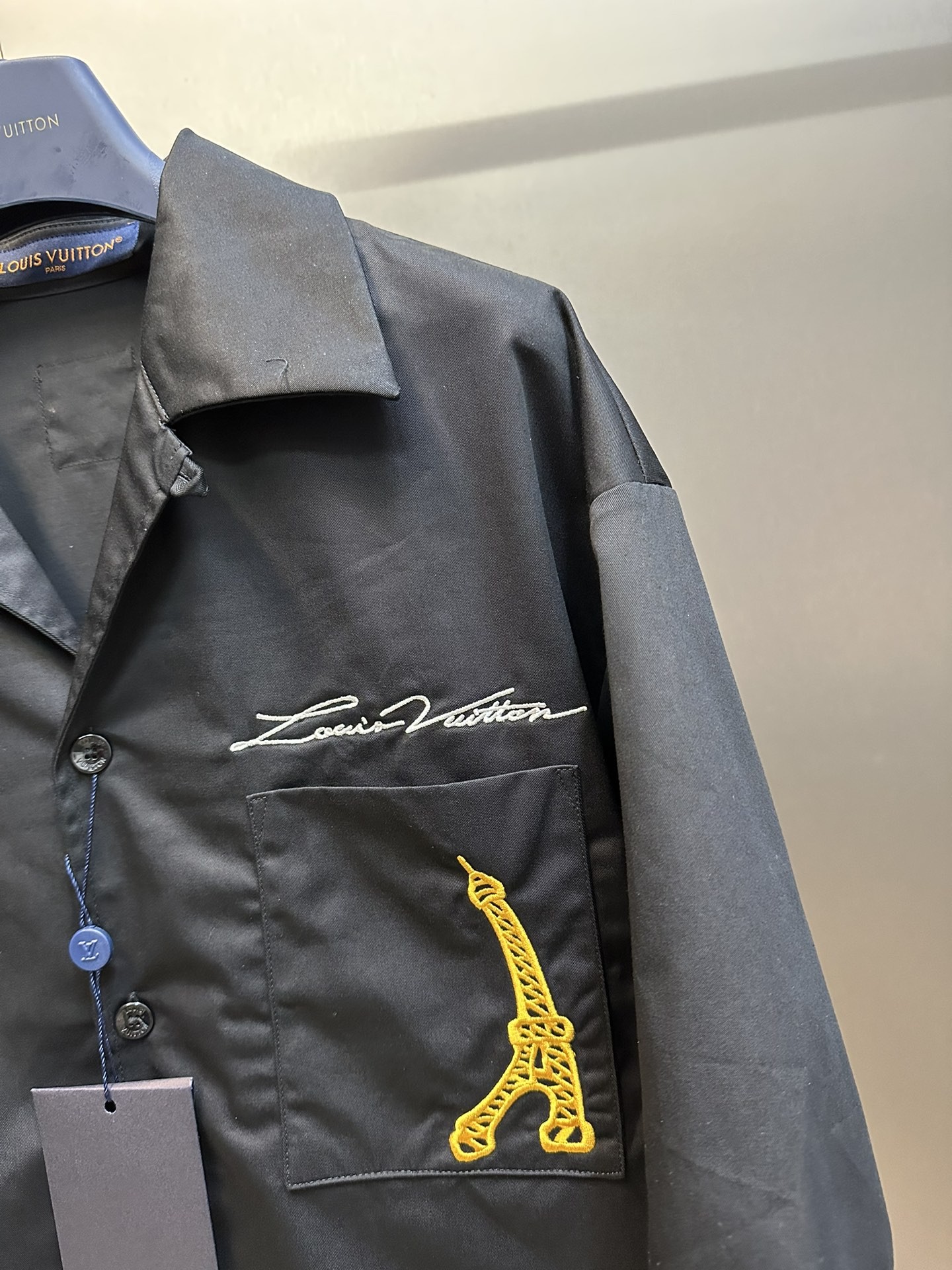 Louis Vuitton Iron Tower embroidered monogrammed shirt