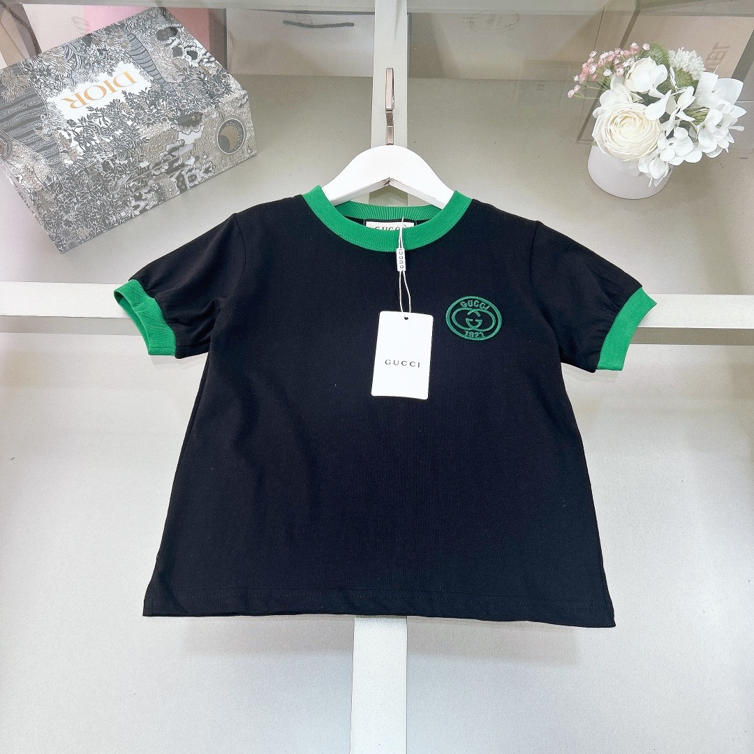 Gucci2024/SS new logo printed T-shirt suit