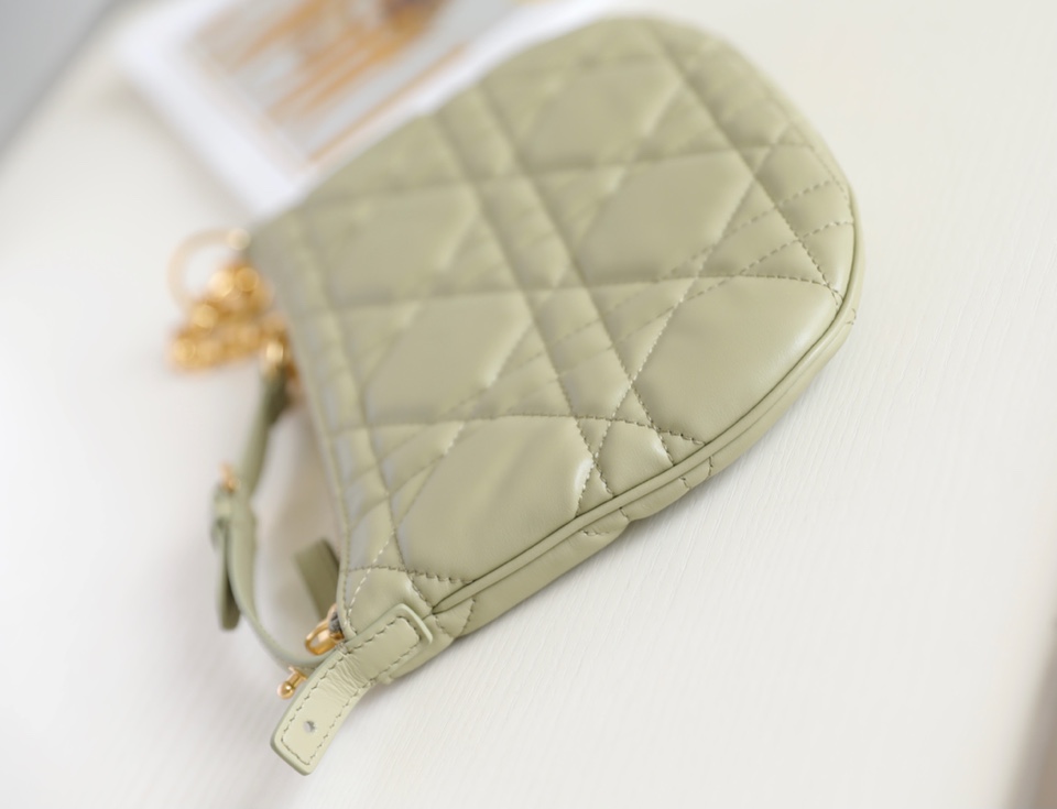 Dior Mini Tulip bag gray green