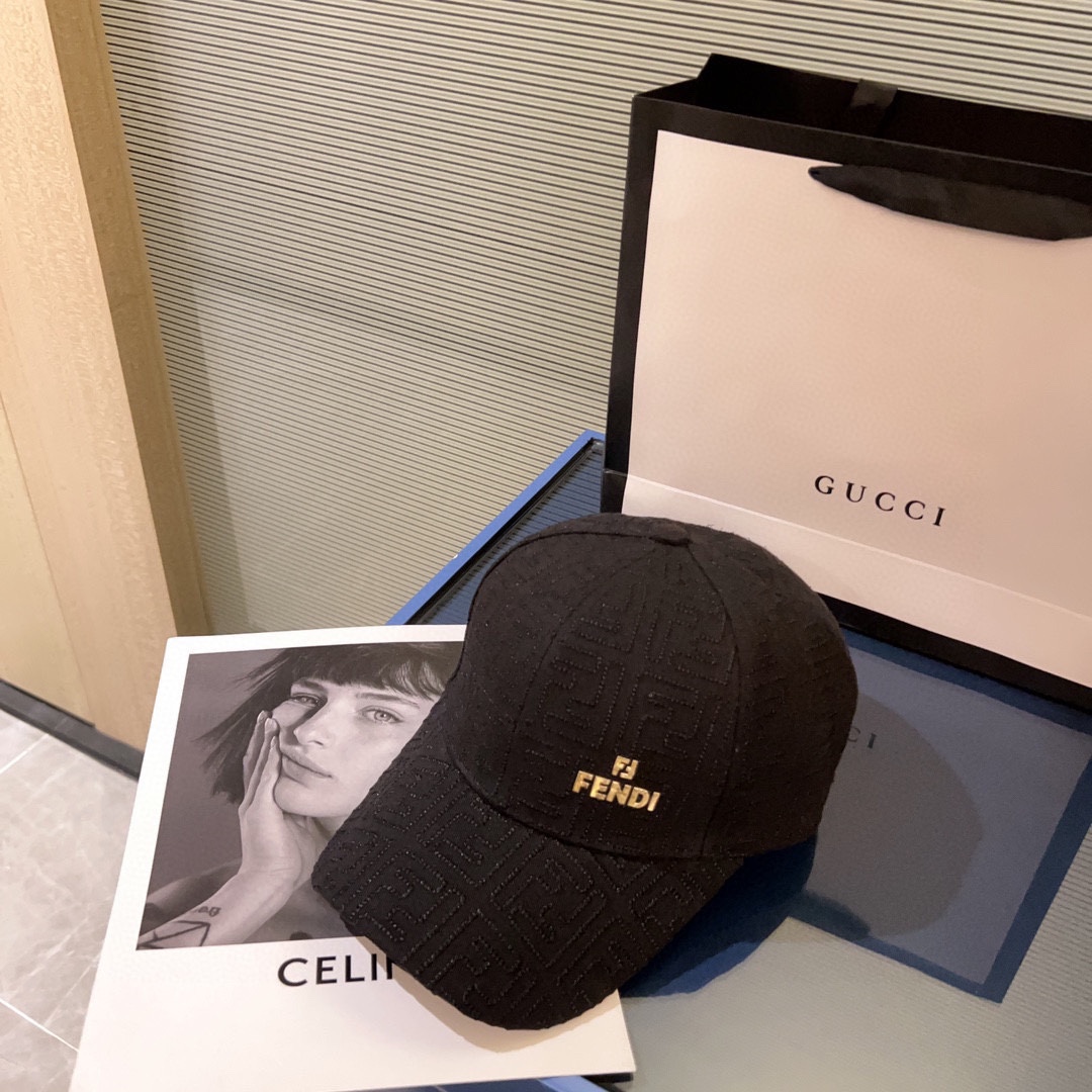 [Fendi] 2023 New Embroidered Simple Baseball Cap