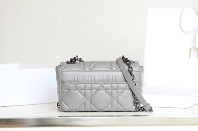 ▪️ DIOR CARO Grey Gunmetal Buckle DR-061